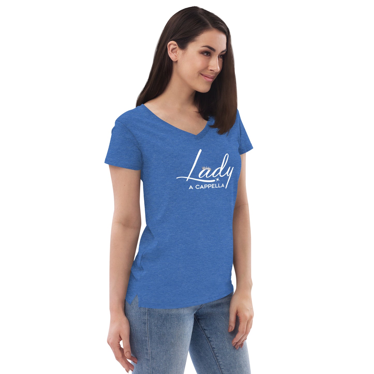 Lady A Cappella - Women’s recycled v-neck t-shirt