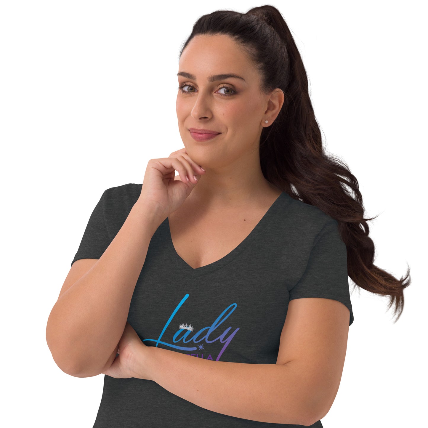 Lady A Cappella - Women’s recycled v-neck t-shirt