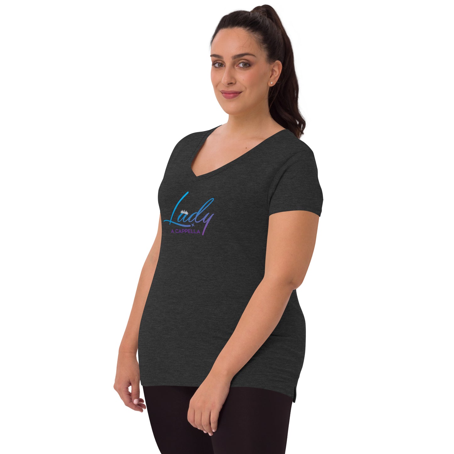 Lady A Cappella - Women’s recycled v-neck t-shirt