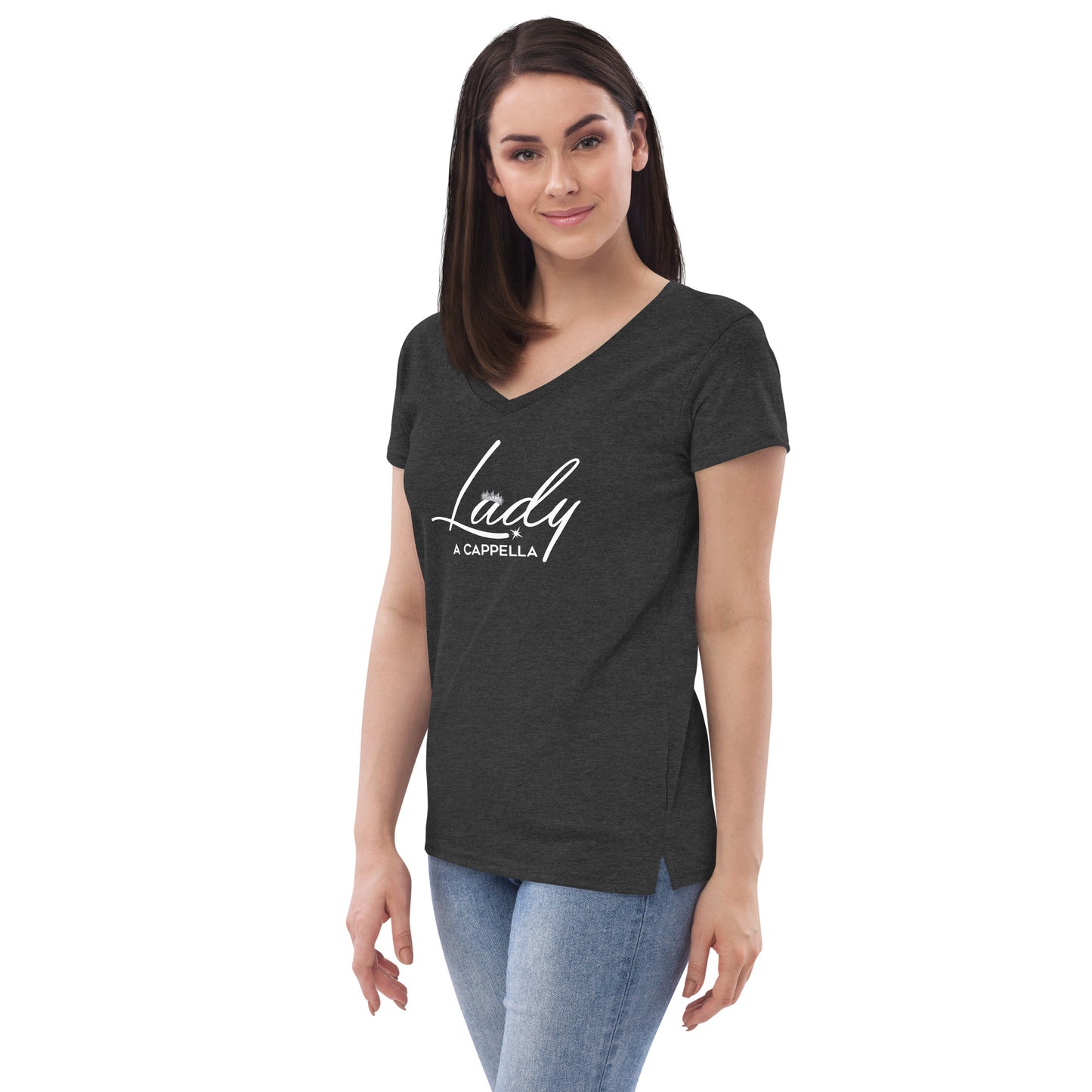 Lady A Cappella - Women’s recycled v-neck t-shirt