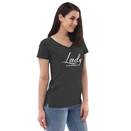 Lady A Cappella - Women’s recycled v-neck t-shirt