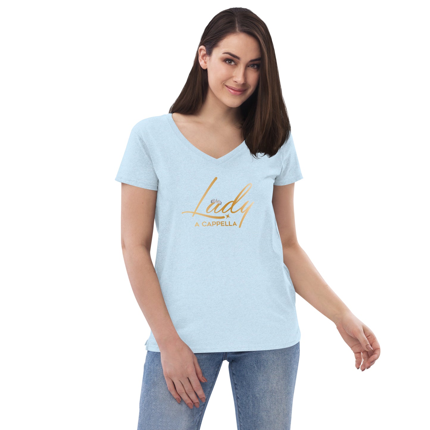 Lady A Cappella - Women’s recycled v-neck t-shirt