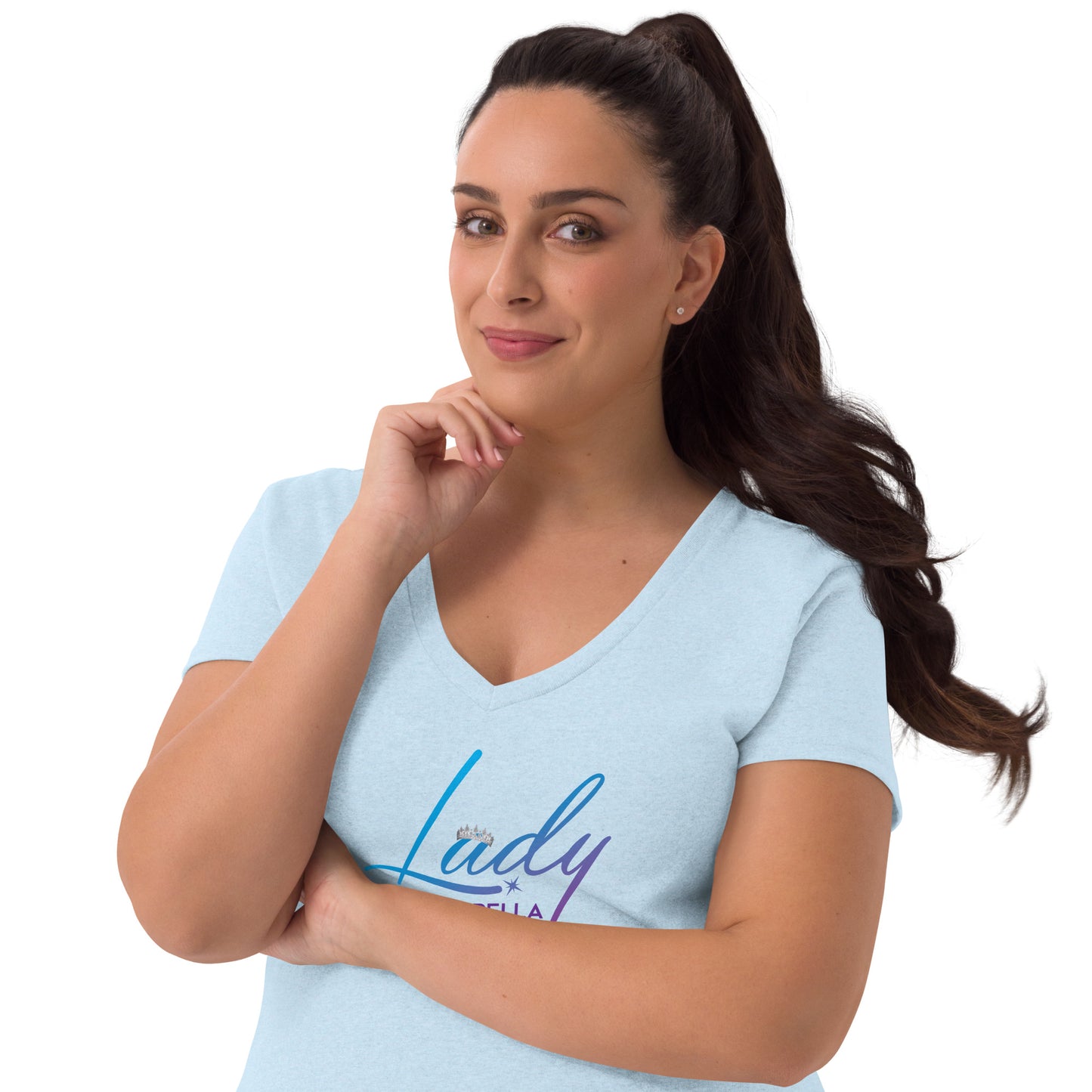 Lady A Cappella - Women’s recycled v-neck t-shirt