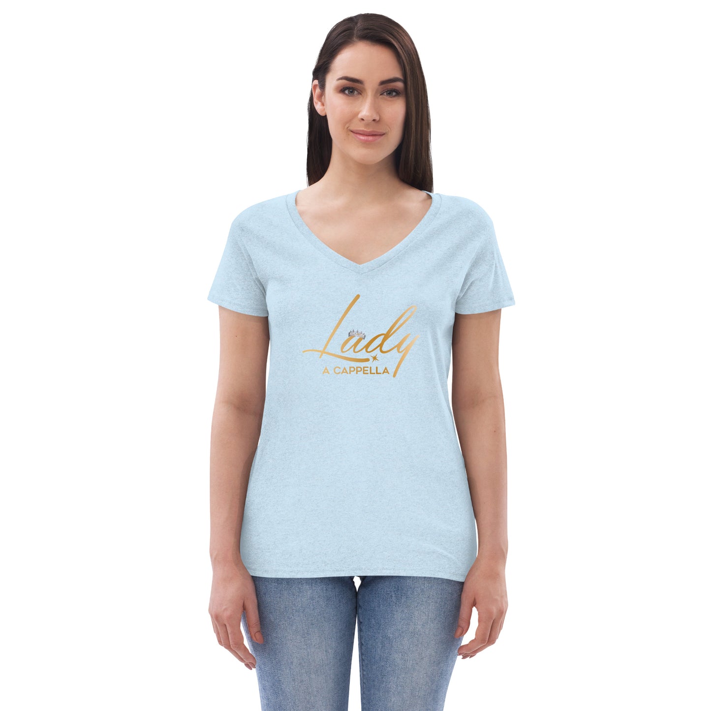 Lady A Cappella - Women’s recycled v-neck t-shirt