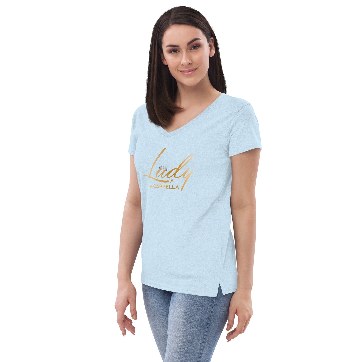 Lady A Cappella - Women’s recycled v-neck t-shirt