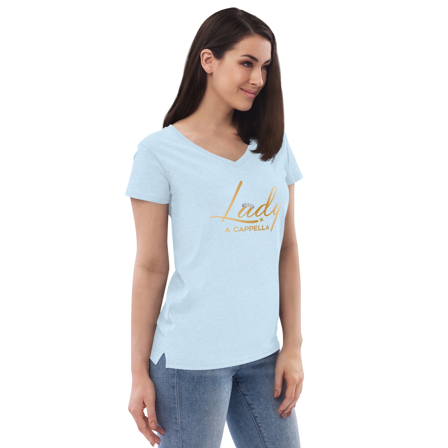 Lady A Cappella - Women’s recycled v-neck t-shirt