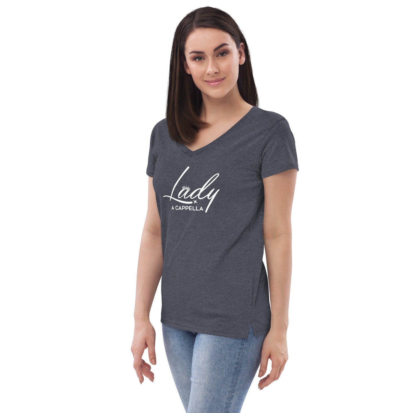 Lady A Cappella - Women’s recycled v-neck t-shirt