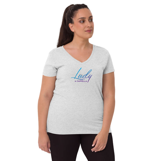 Lady A Cappella - Women’s recycled v-neck t-shirt