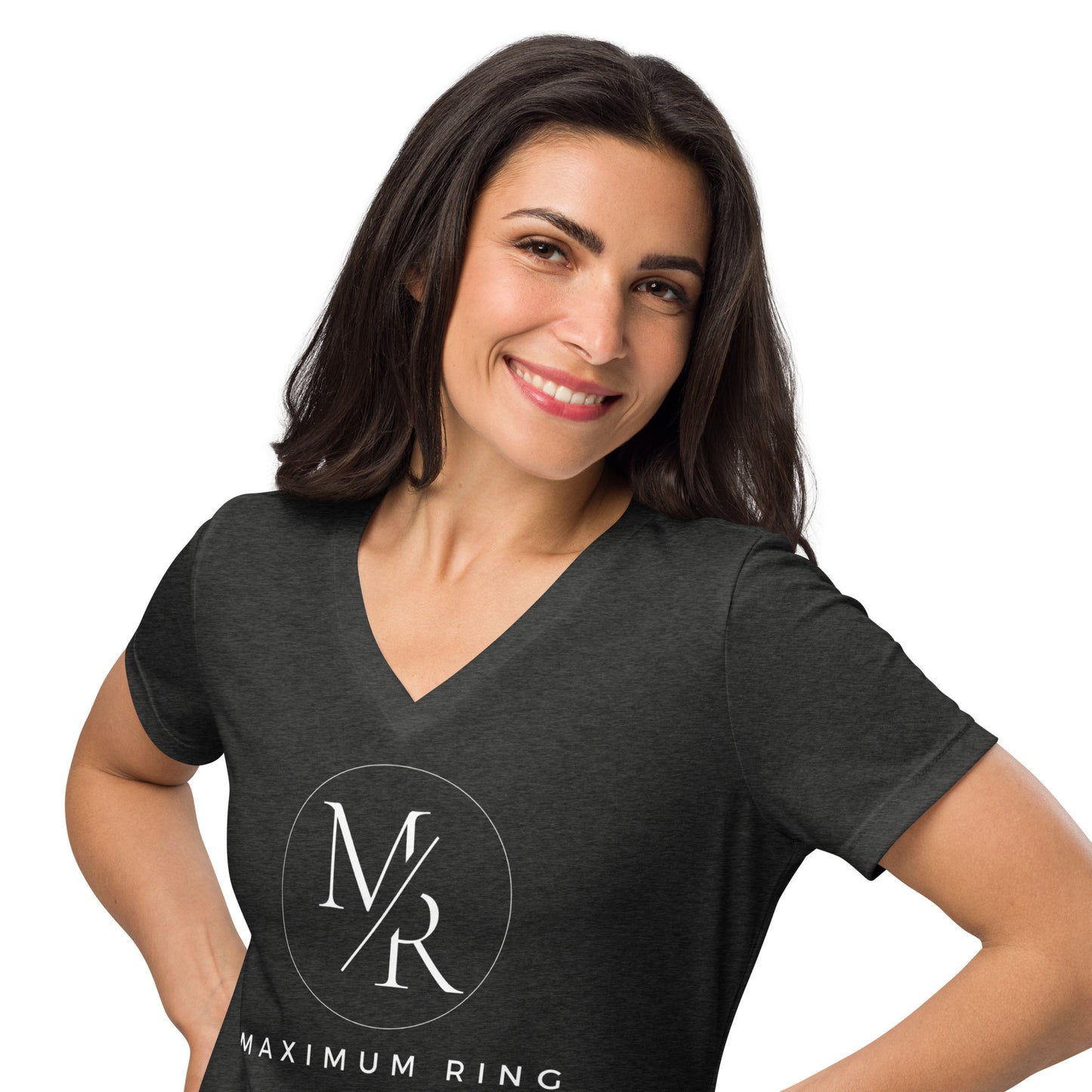 Maximum Ring - Printed Women’s relaxed v-neck t-shirt