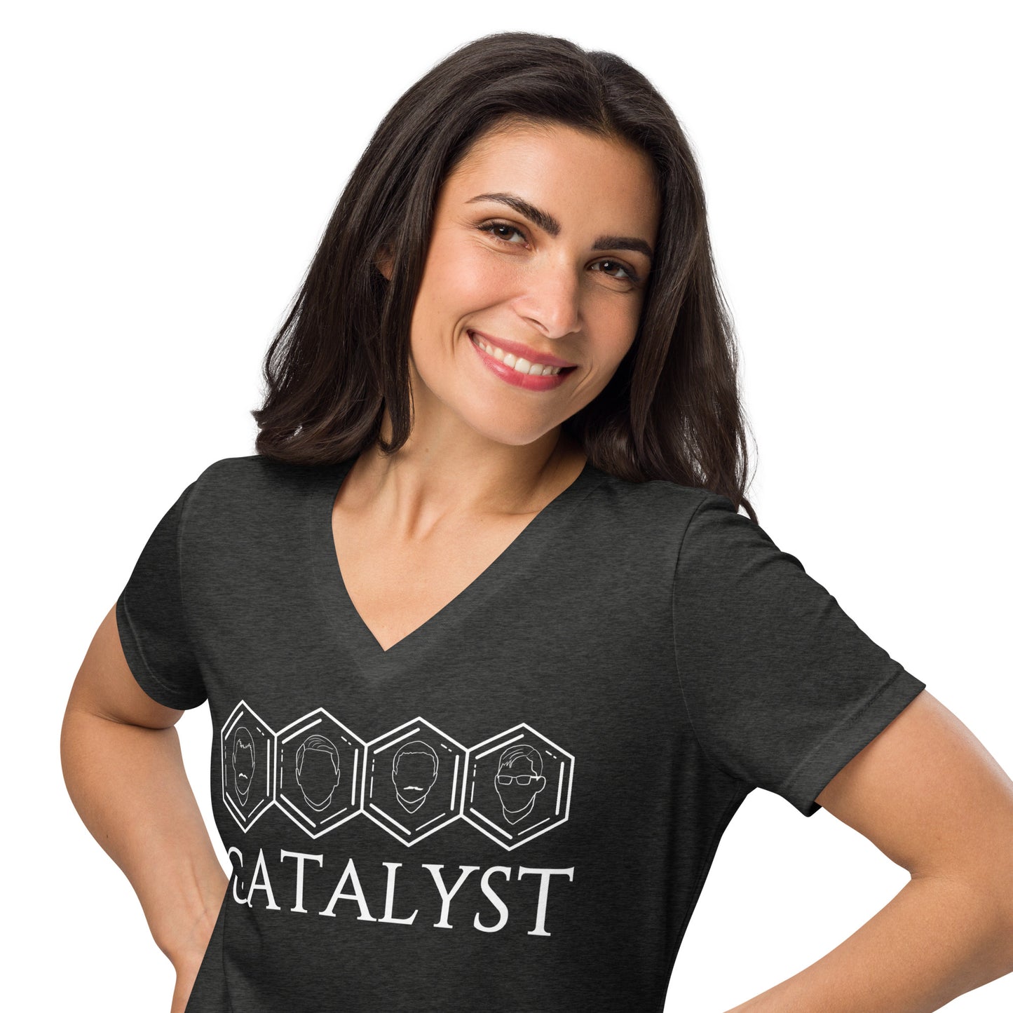 Catalyst - Printed Women’s relaxed v-neck t-shirt