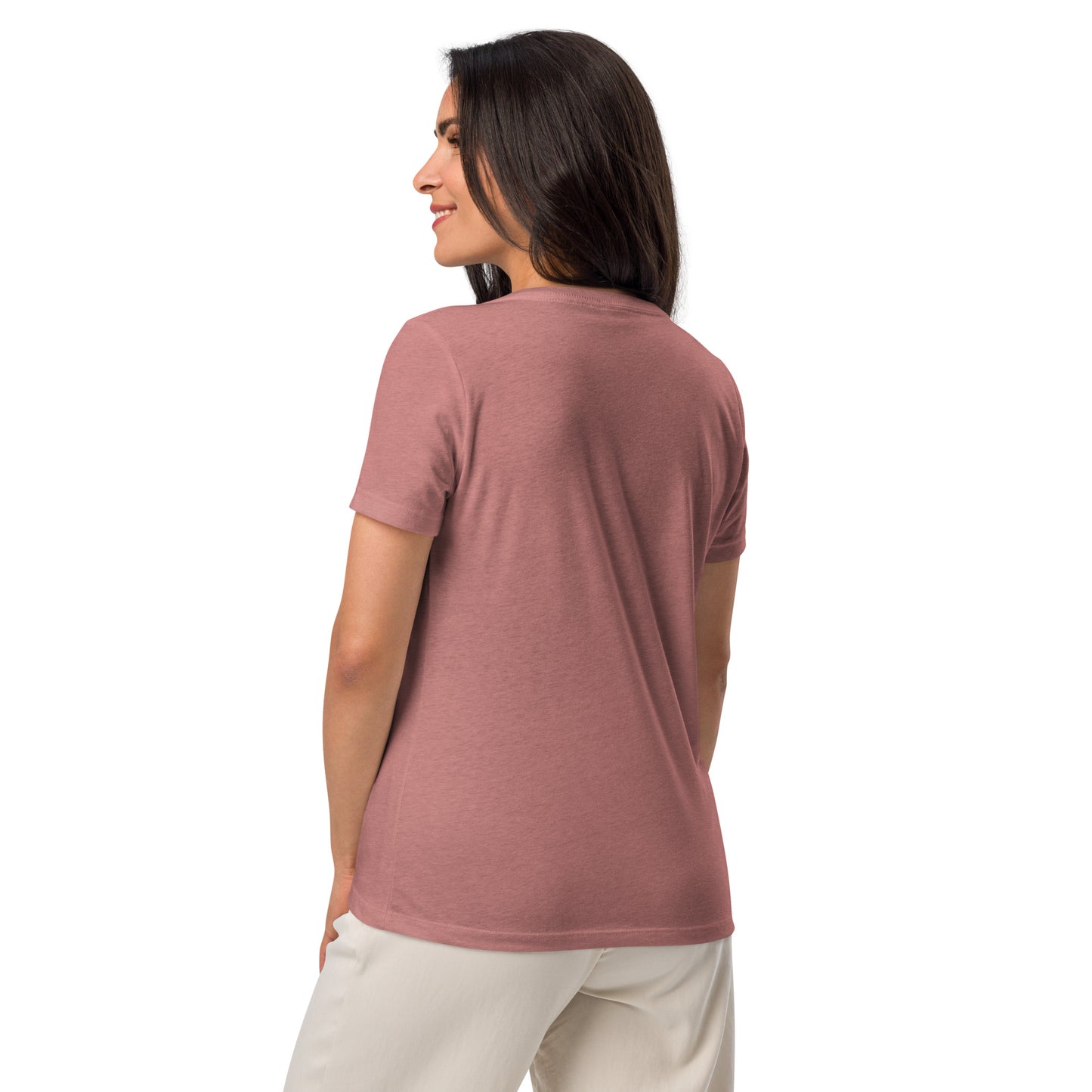 Harmony in the Hills - Printed Women’s relaxed v-neck t-shirt