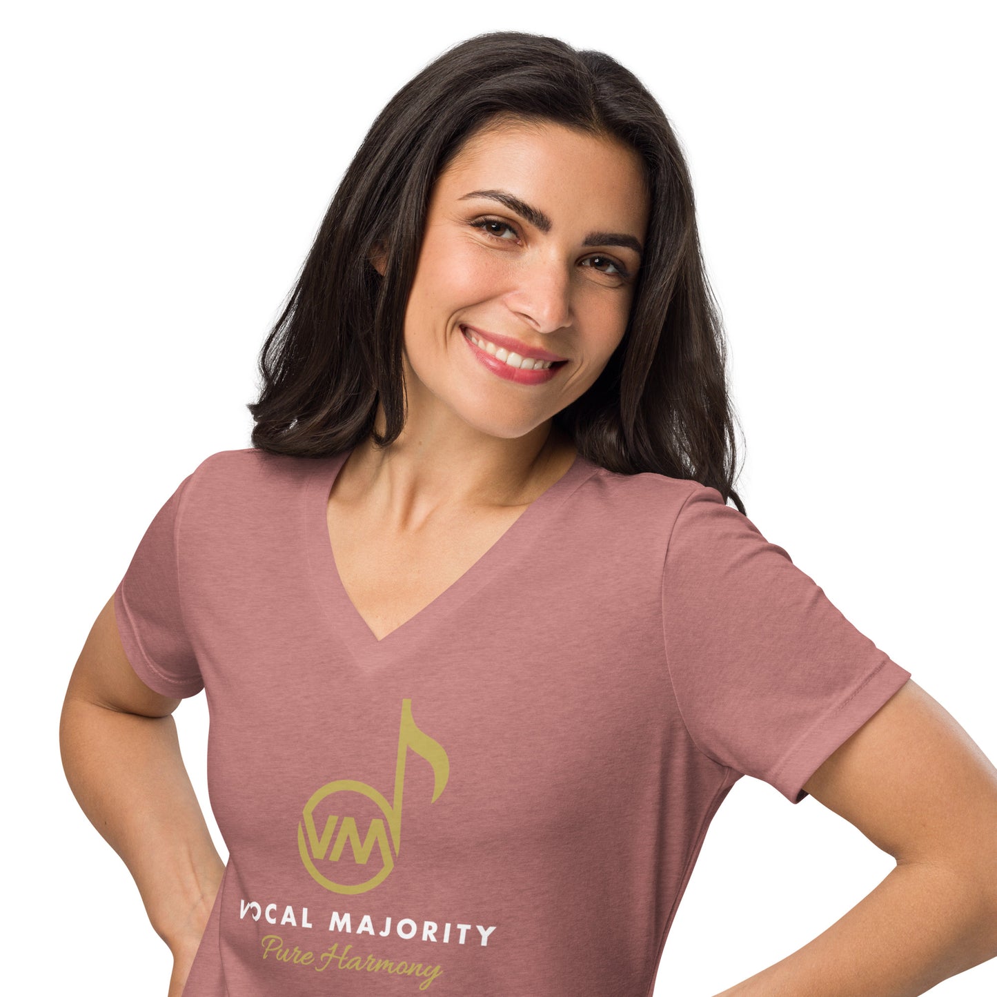 Vocal Majority - Printed Women’s relaxed v-neck t-shirt