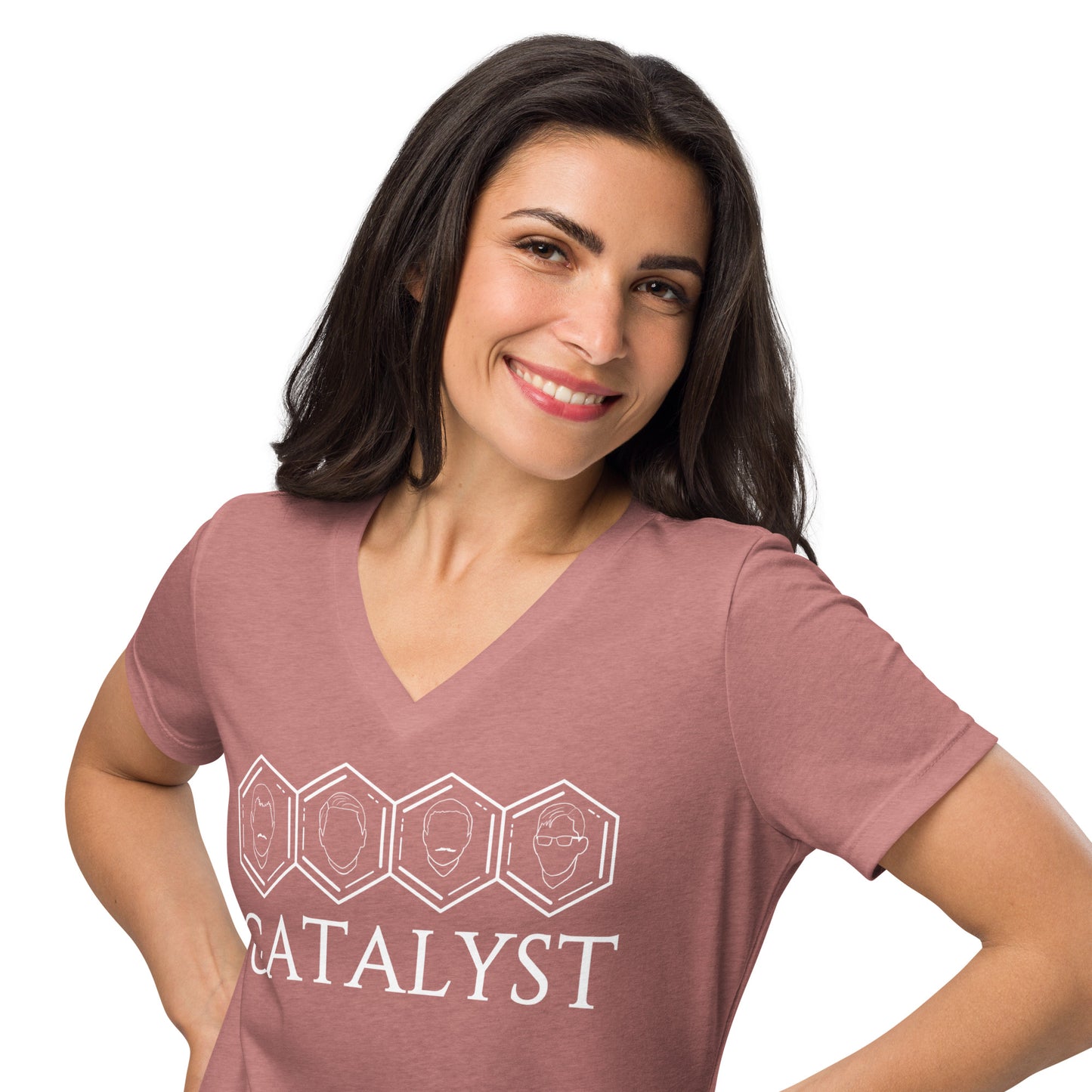 Catalyst - Printed Women’s relaxed v-neck t-shirt