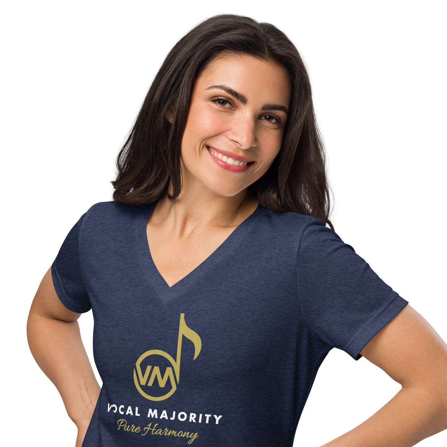 Vocal Majority - Printed Women’s relaxed v-neck t-shirt