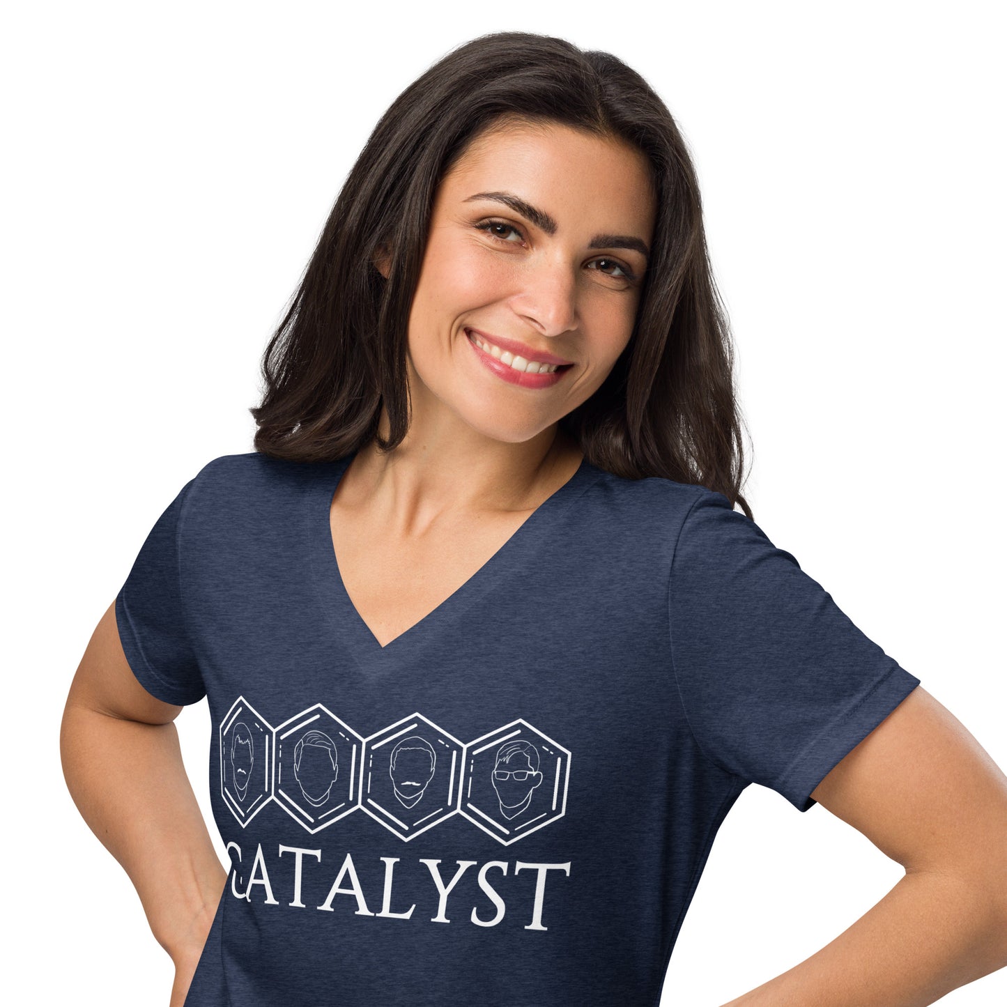 Catalyst - Printed Women’s relaxed v-neck t-shirt