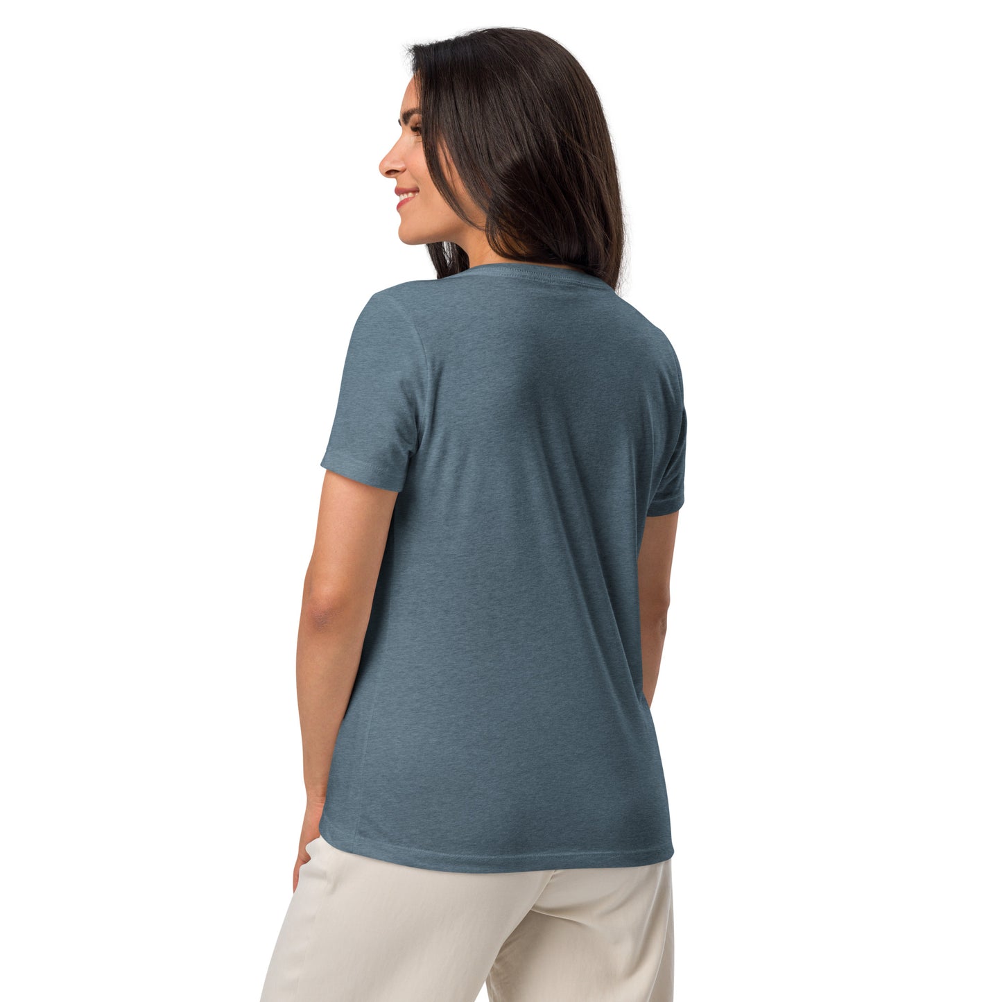 Harmony in the Hills - Printed Women’s relaxed v-neck t-shirt