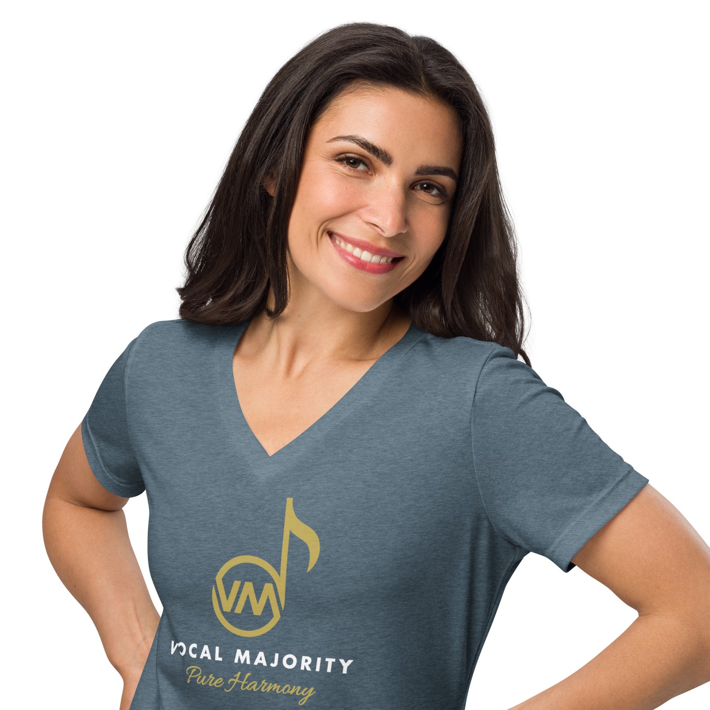 Vocal Majority - Printed Women’s relaxed v-neck t-shirt