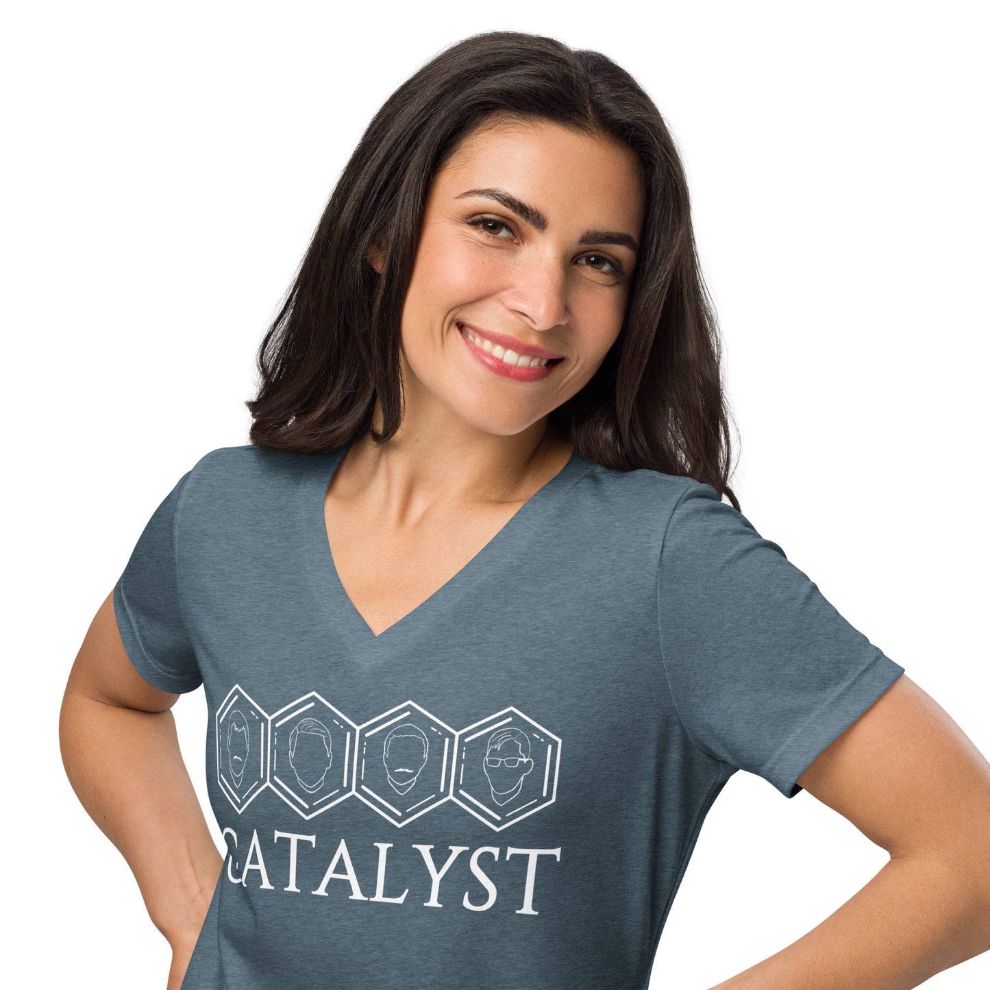 Catalyst - Printed Women’s relaxed v-neck t-shirt