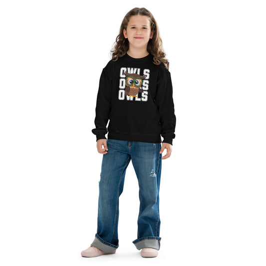 Audubon Owls - Unisex Youth crewneck sweatshirt