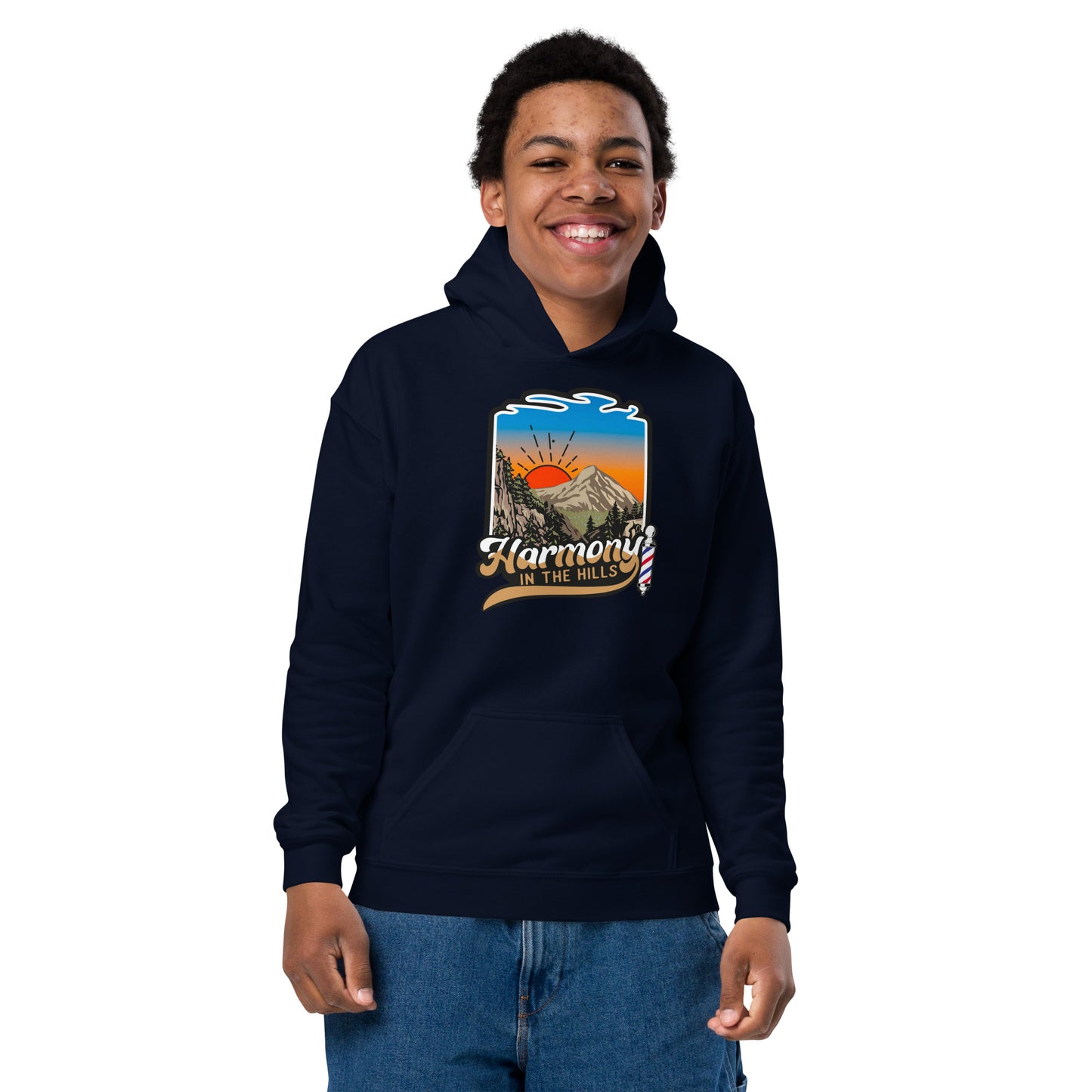 Harmony in the Hills - Printed Youth heavy blend hoodie