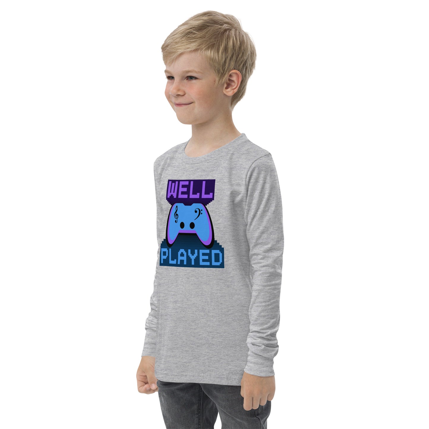 Well Played - Printed Youth long sleeve tee