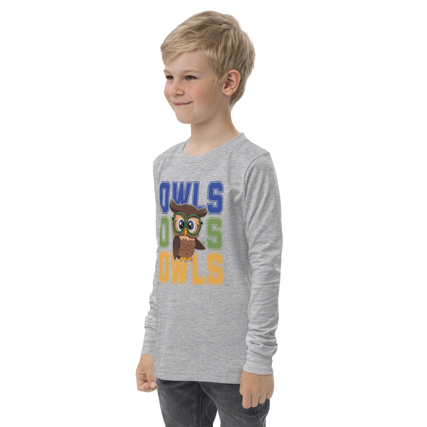 Audubon Owls - Unisex Youth long sleeve Bella + Canvas tee