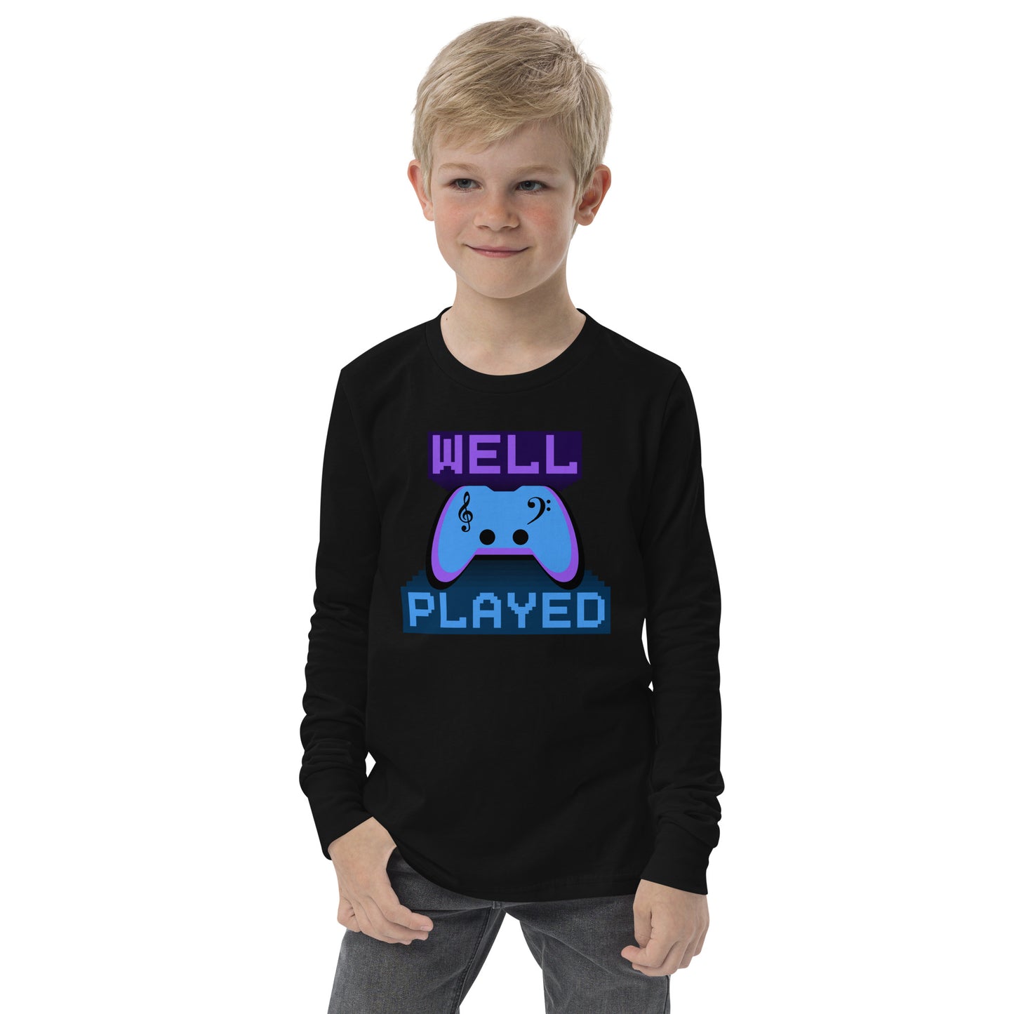 Well Played - Printed Youth long sleeve tee