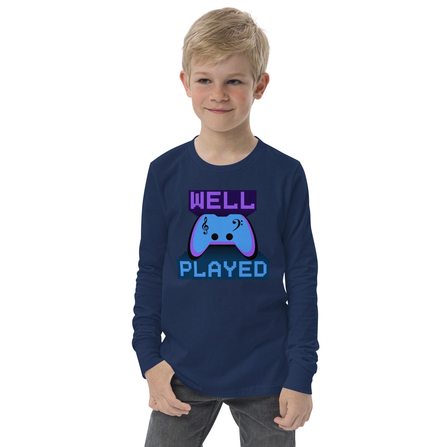 Well Played - Printed Youth long sleeve tee