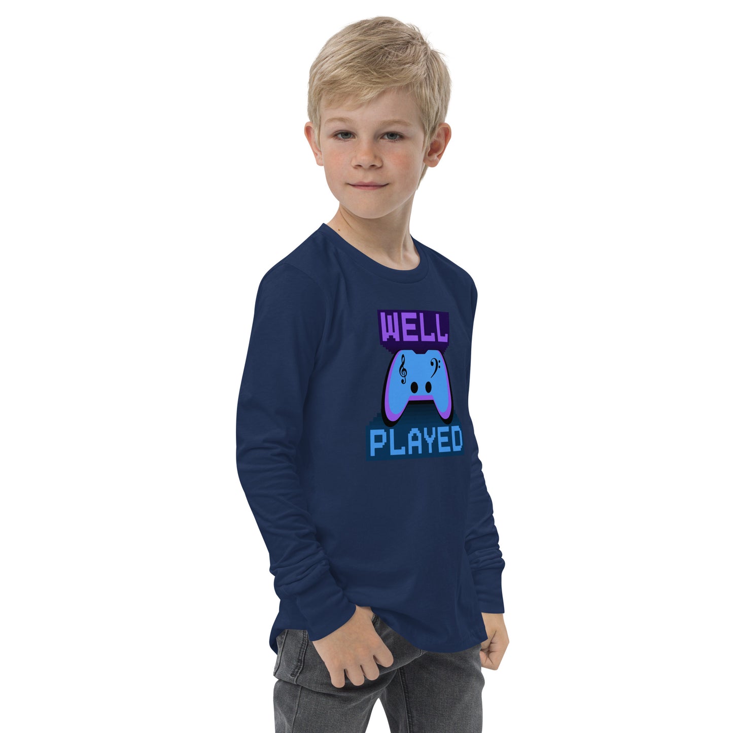 Well Played - Printed Youth long sleeve tee