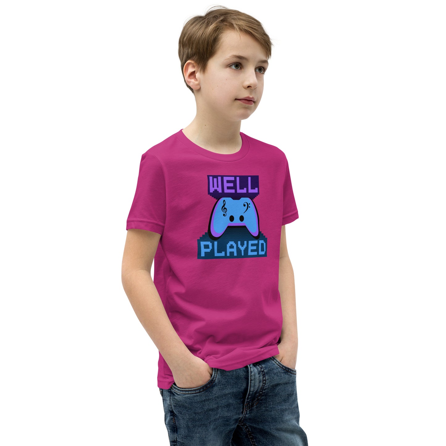 Well Played Printed Youth Short Sleeve T-Shirt