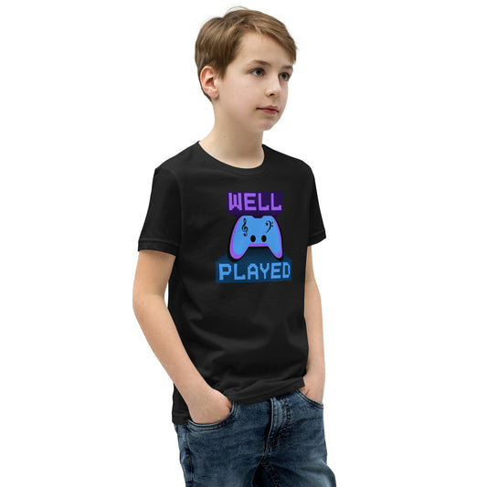 Well Played Printed Youth Short Sleeve T-Shirt