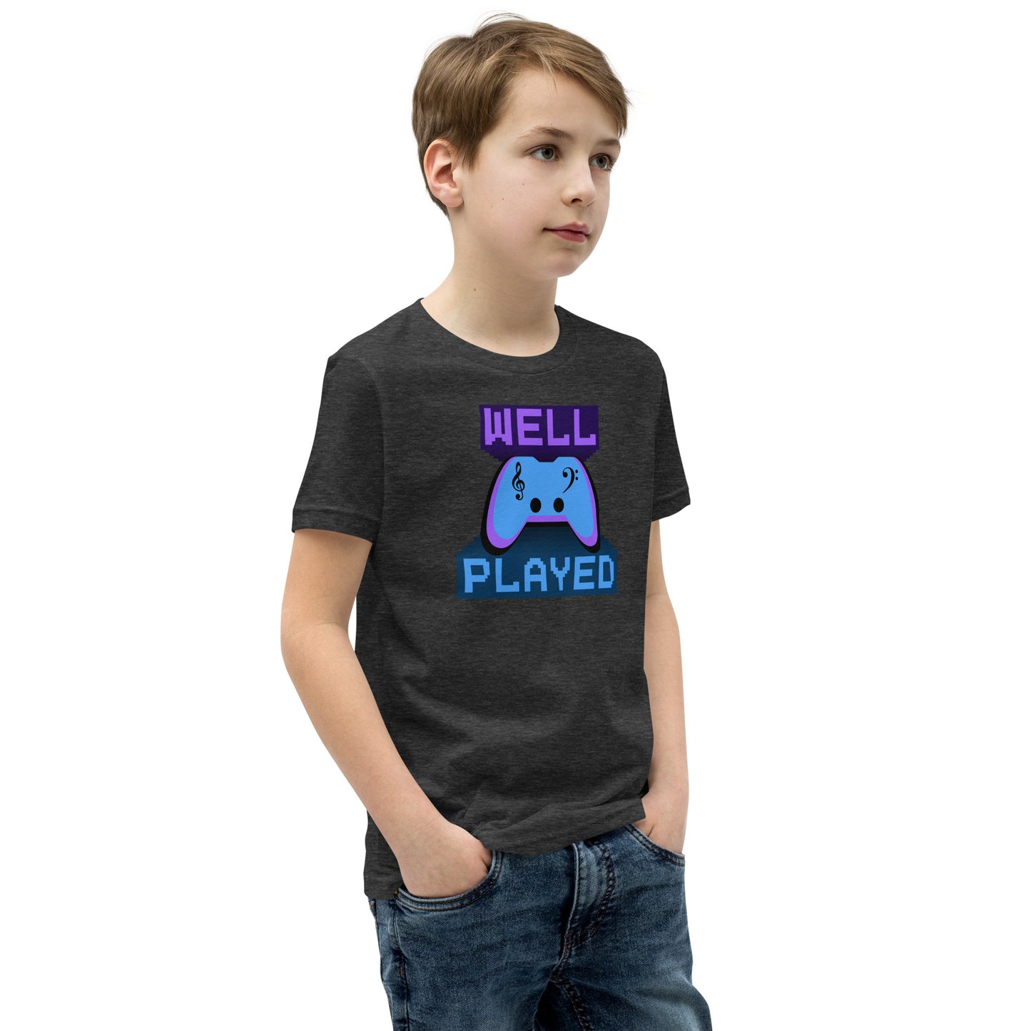 Well Played Printed Youth Short Sleeve T-Shirt