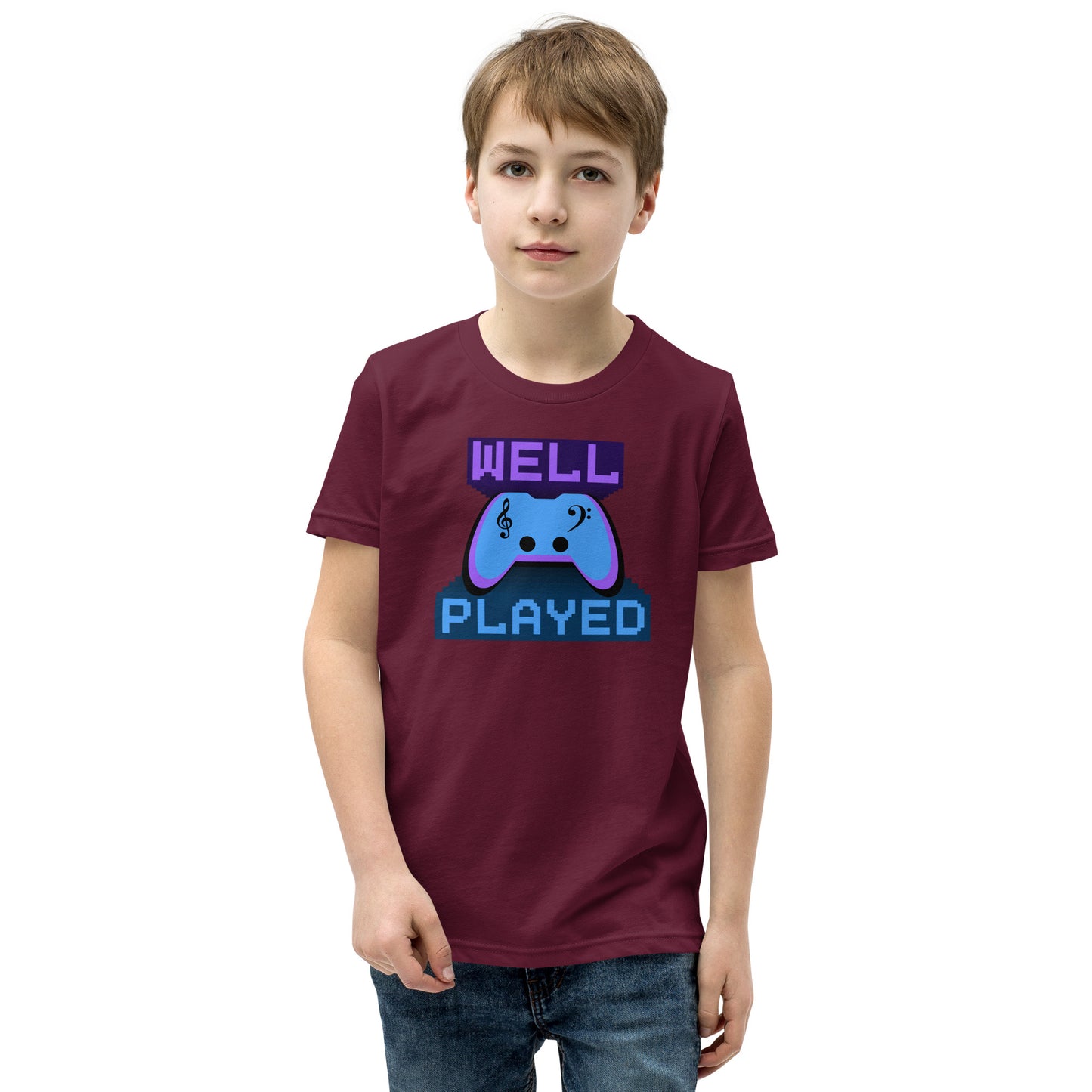 Well Played Printed Youth Short Sleeve T-Shirt