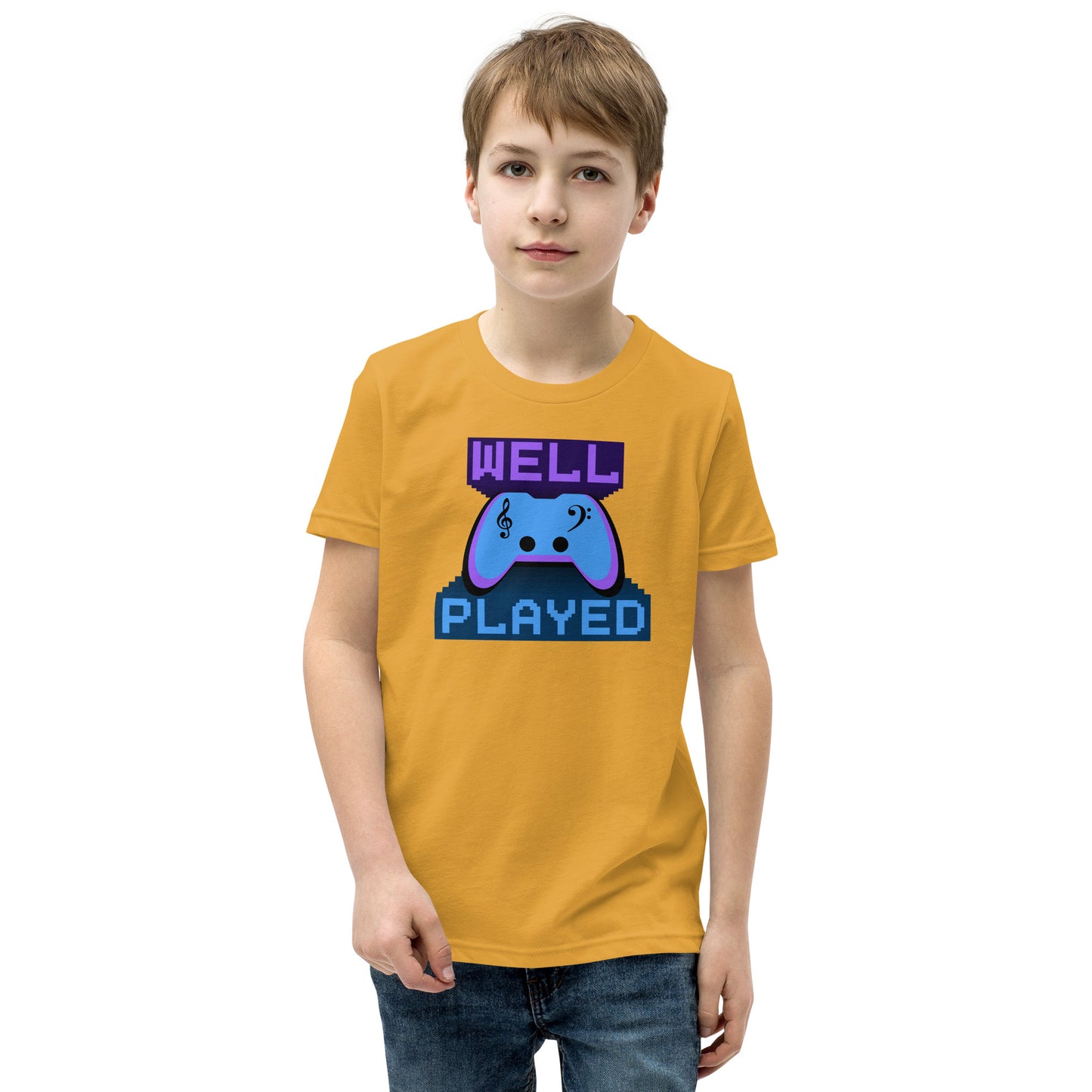 Well Played Printed Youth Short Sleeve T-Shirt