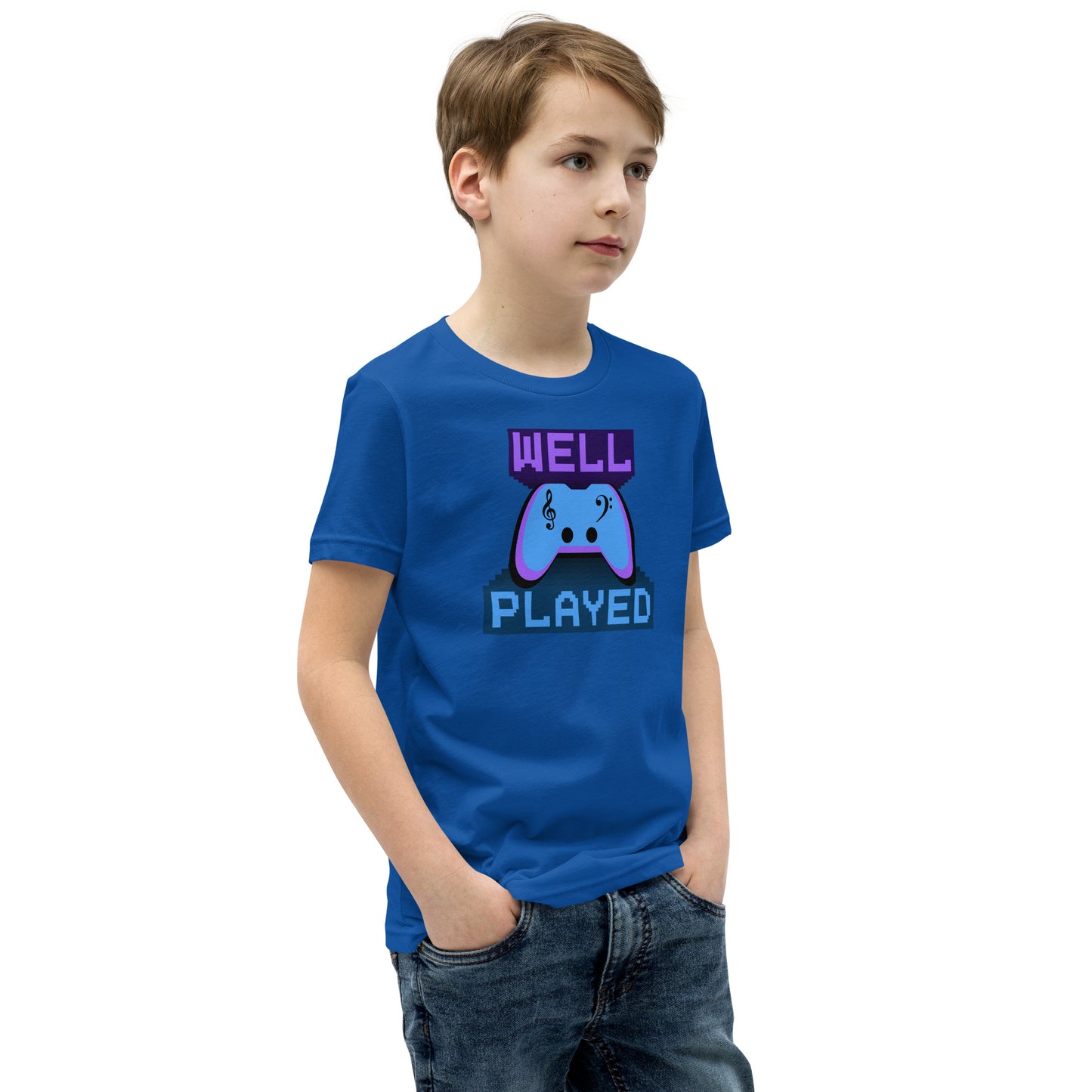 Well Played Printed Youth Short Sleeve T-Shirt