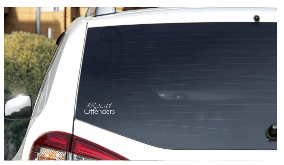 Repeat Offenders: Permanent, Waterproof Decal Sticker