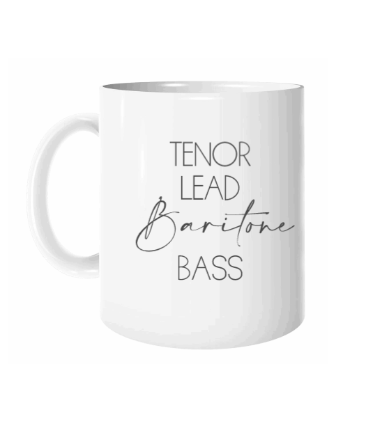 Voice Parts Printed mugs