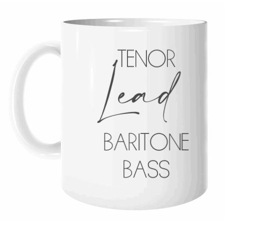 Voice Parts Printed mugs