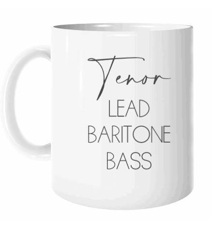 Voice Parts Printed mugs