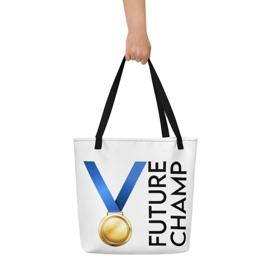 Future Champ -Large Tote Bag