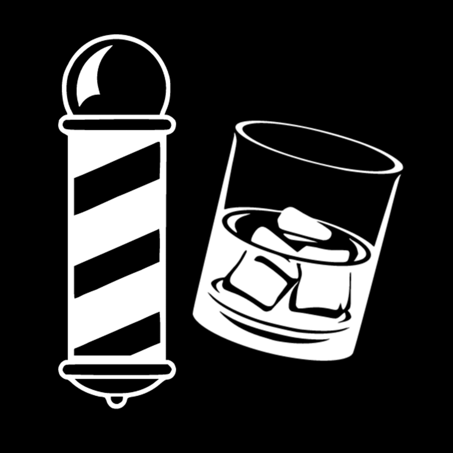 Barbershop & whiskey - Stainless steel tumbler