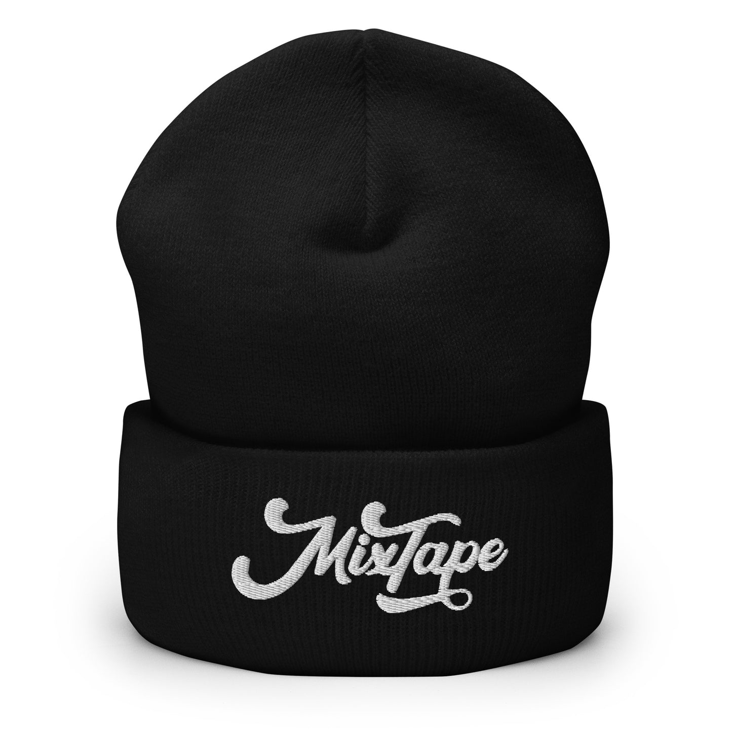 MixTape Logo: Embroidered Cuffed Beanie