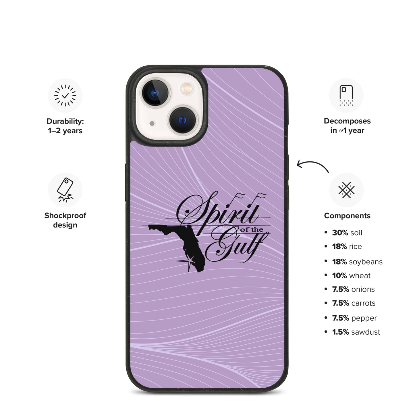 Spirit of the Gulf - Speckled Case for iPhone®