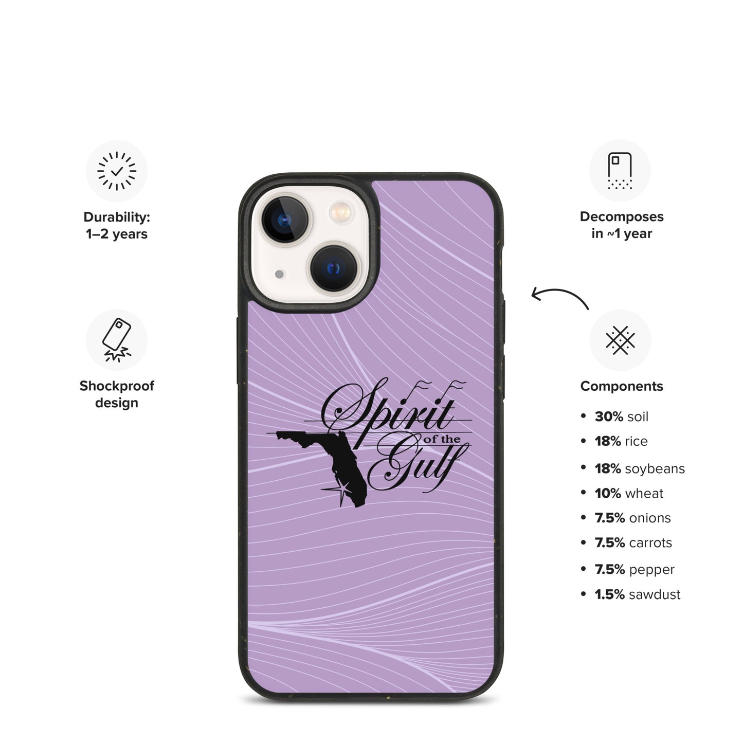 Spirit of the Gulf - Speckled Case for iPhone®