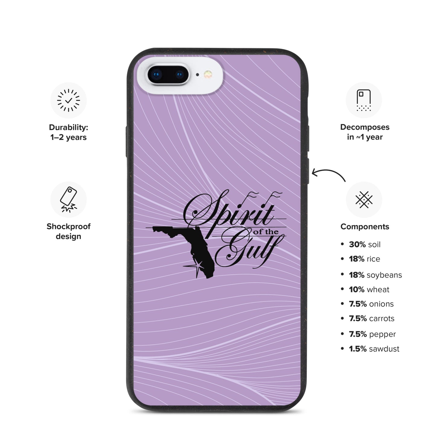 Spirit of the Gulf - Speckled Case for iPhone®