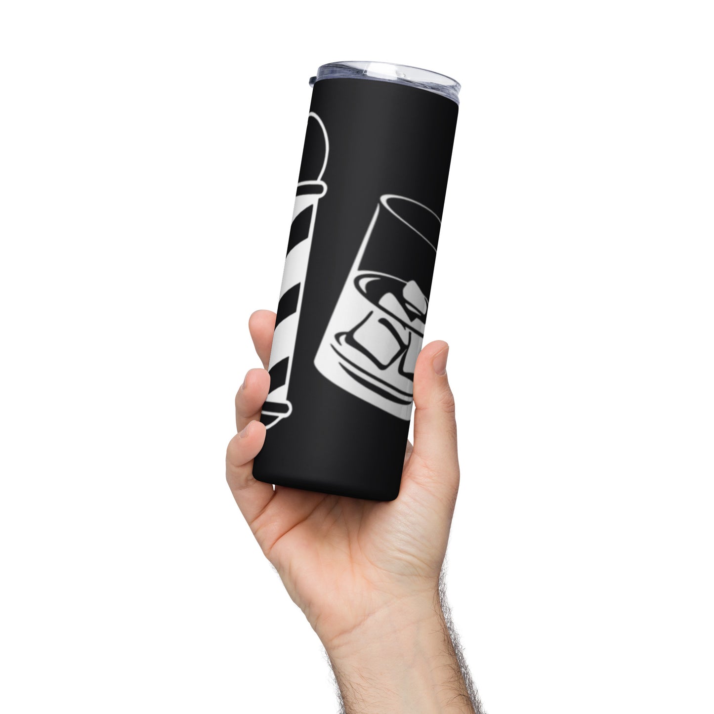 Barbershop & whiskey - Stainless steel tumbler