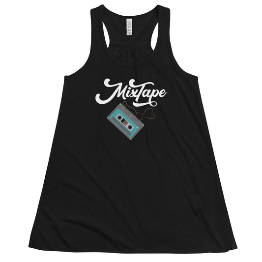 MixTape - Cassette Love: Women's Flowy Racerback Tank