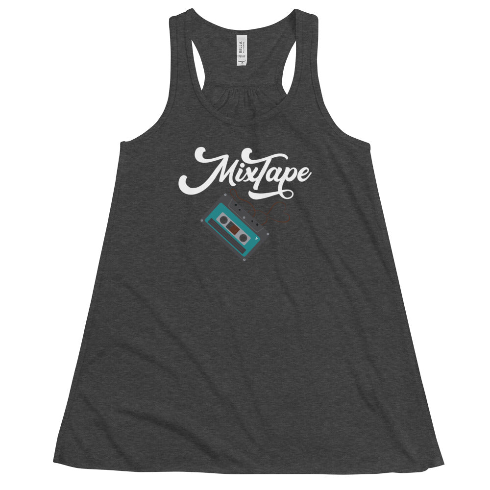 MixTape - Cassette Love: Women's Flowy Racerback Tank